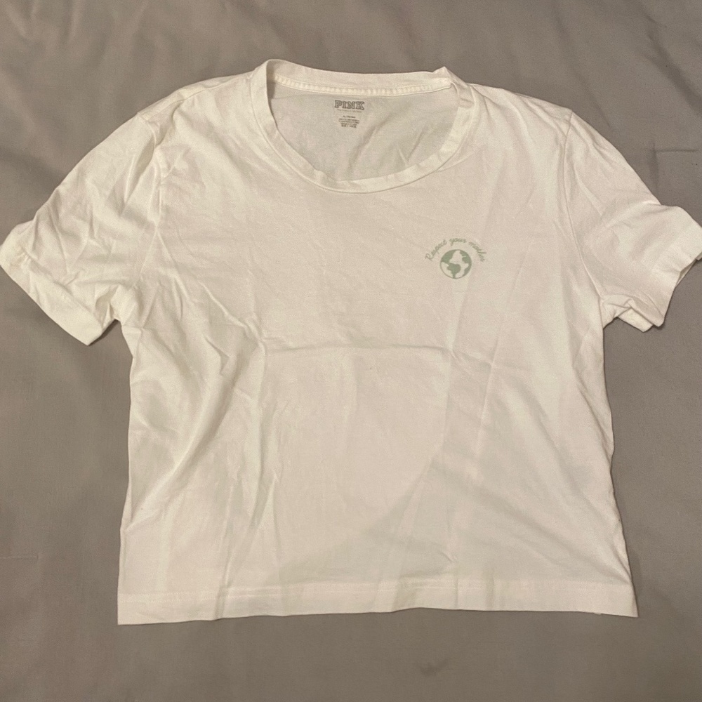 NWOT PINK Victoria's Secret Oversized Crop Top
